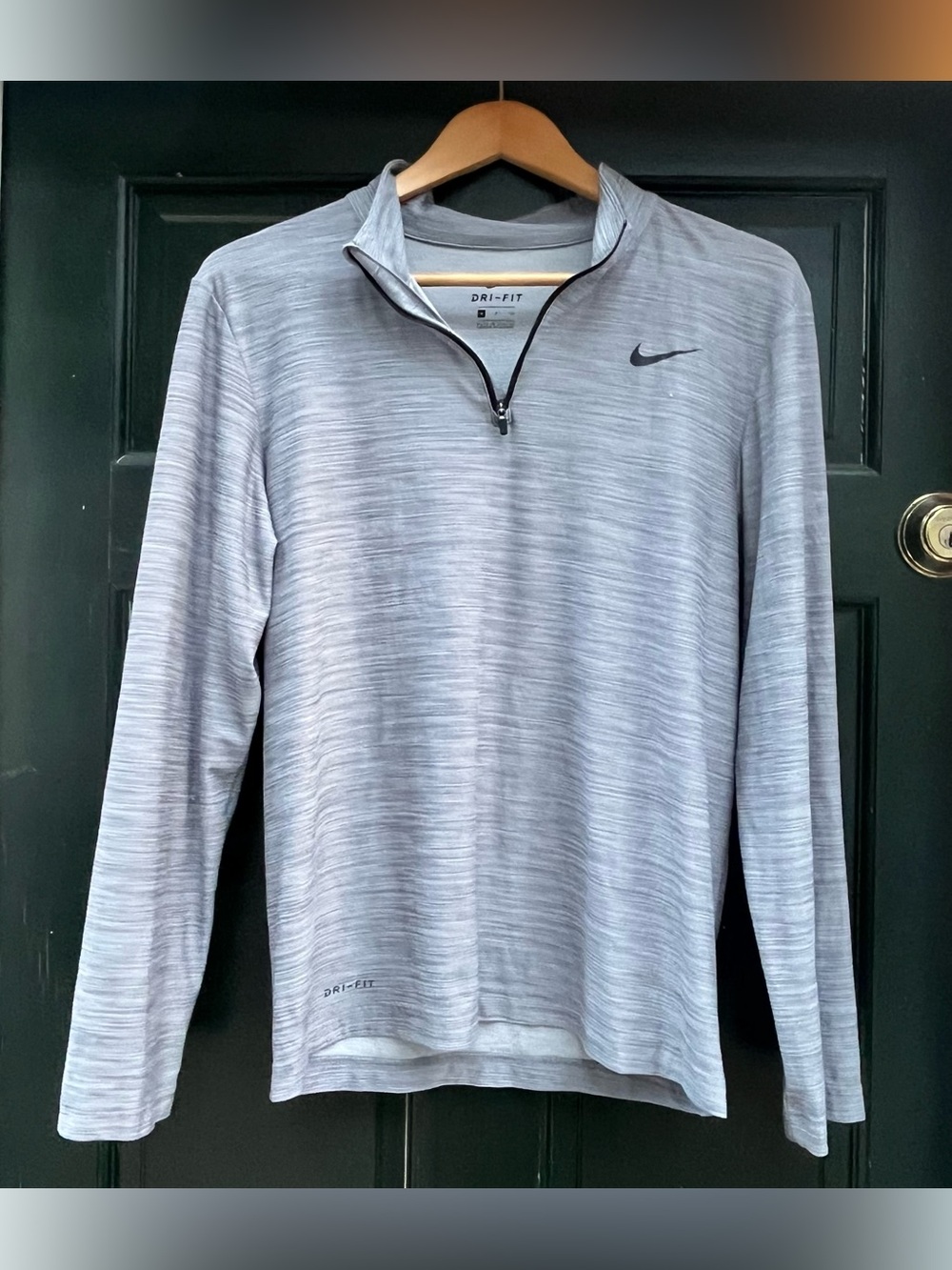 Nike Light Gray Dri-FIT Quarter-Zip Pullover